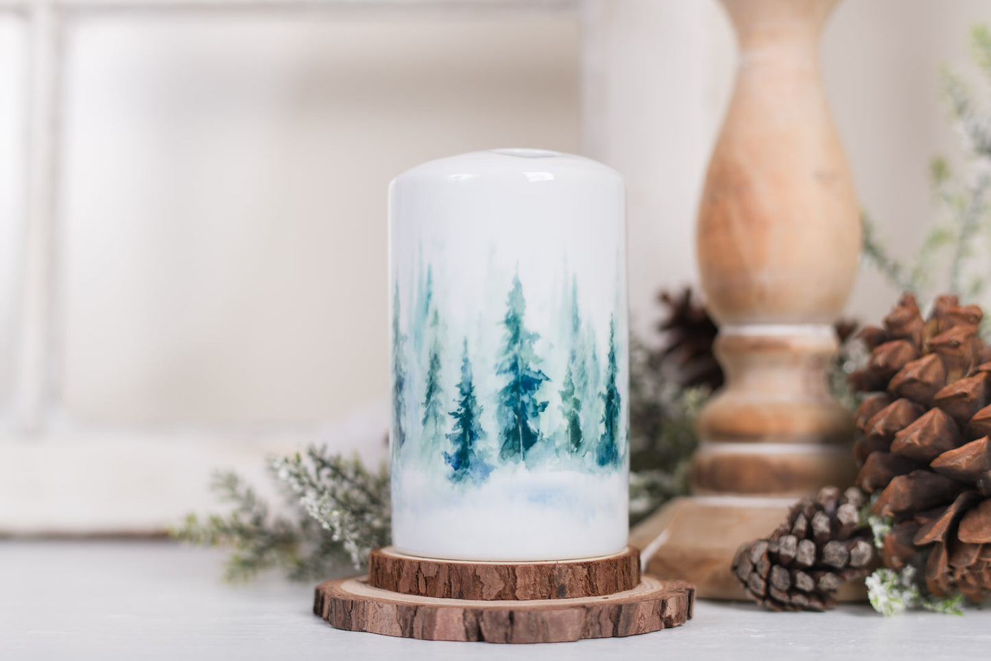 Forest Bathroom Toothbrush or Makeup Brush Holder