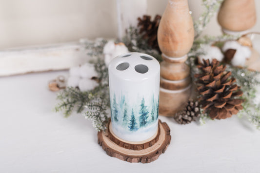 Forest Bathroom Toothbrush or Makeup Brush Holder