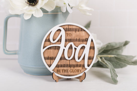 DIY Faith Shelf Sitter Kit - To God Be The Glory