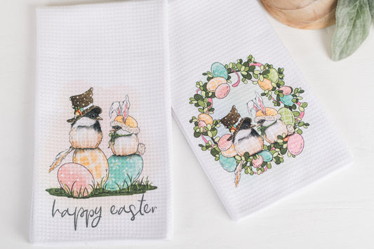 Whimsical Easter Tea Towels