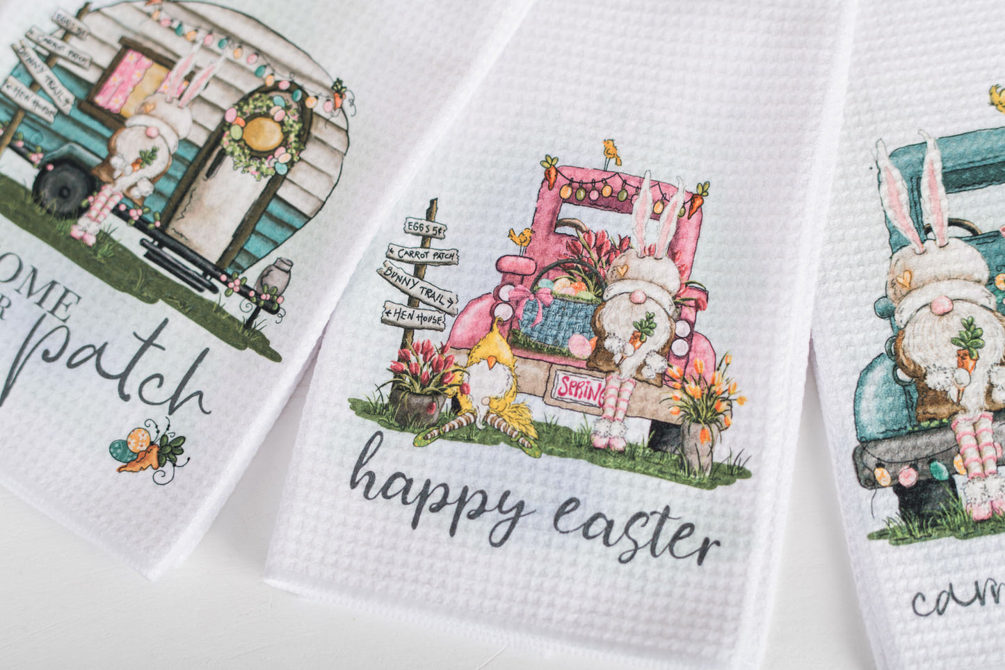 Whimsical Easter Tea Towels