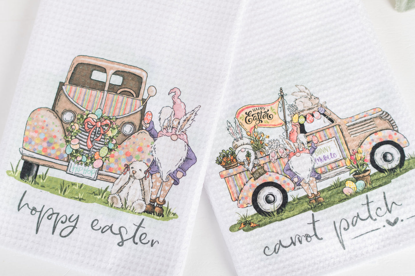 Whimsical Easter Tea Towels
