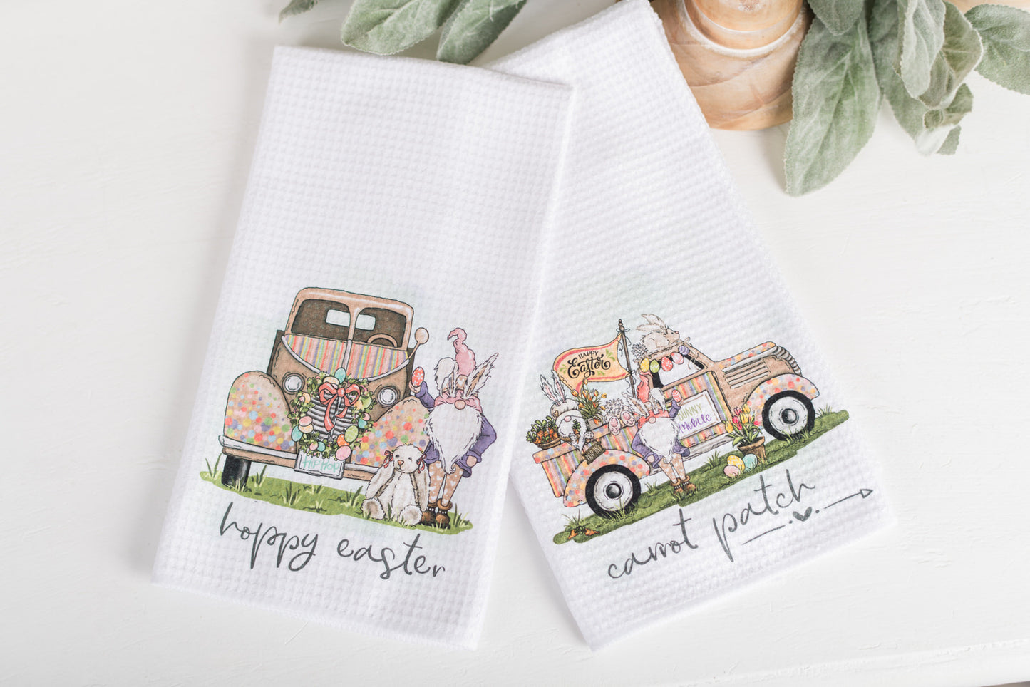 Whimsical Easter Tea Towels