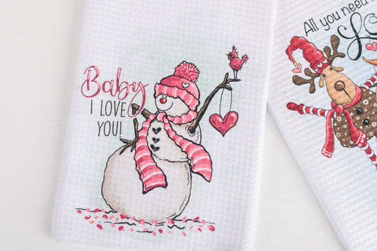 Whimsical Valentine Tea Towels