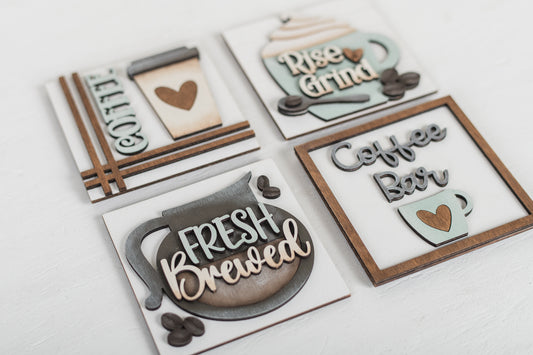 DIY Interchangeable Square 4.25" Kit - Fresh Brewed