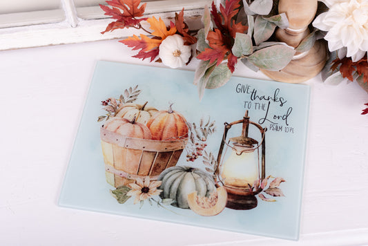 Cozy Autumn Cutting Board