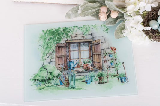 Country Garden Cutting Board