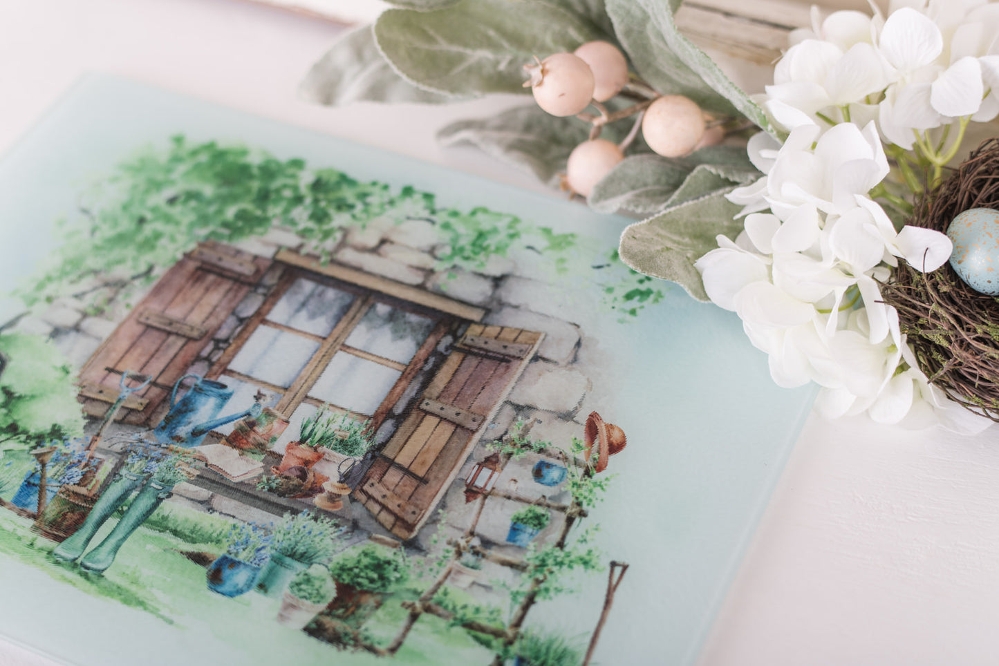 Country Garden Cutting Board