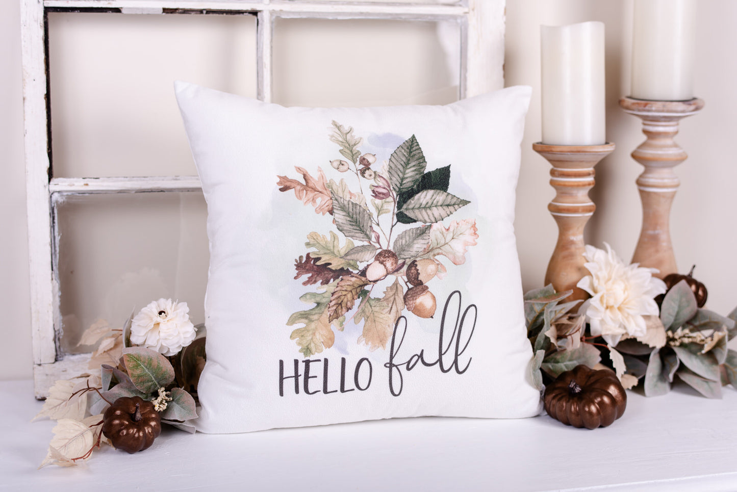 Woodland Pillow Cover - Hello Fall