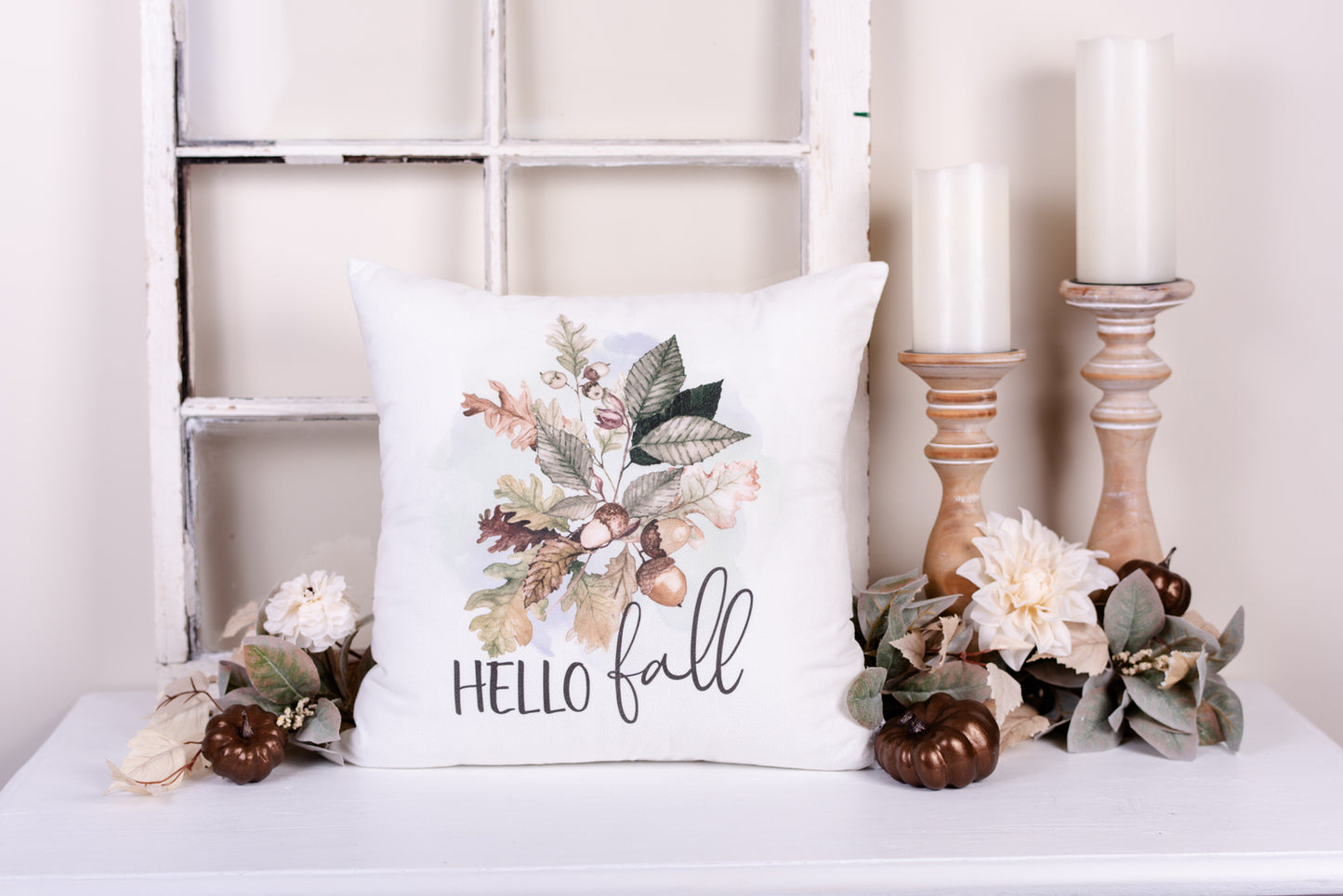 Woodland Pillow Cover - Hello Fall