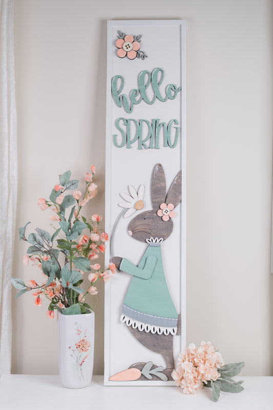 DIY Spring Porch Leaner Kit - Hello Spring