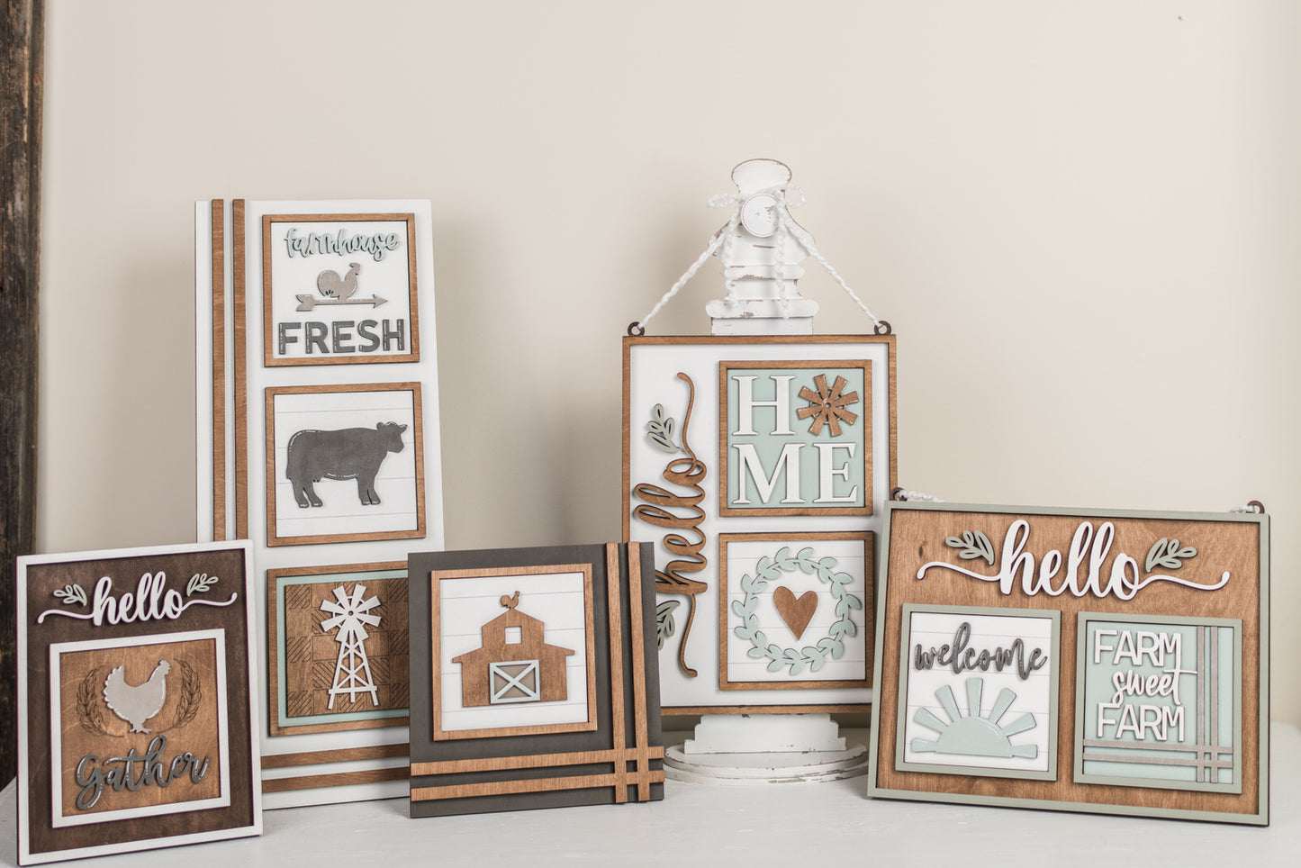 DIY Interchangeable Square 4.25" Kit - Farmhouse Fresh