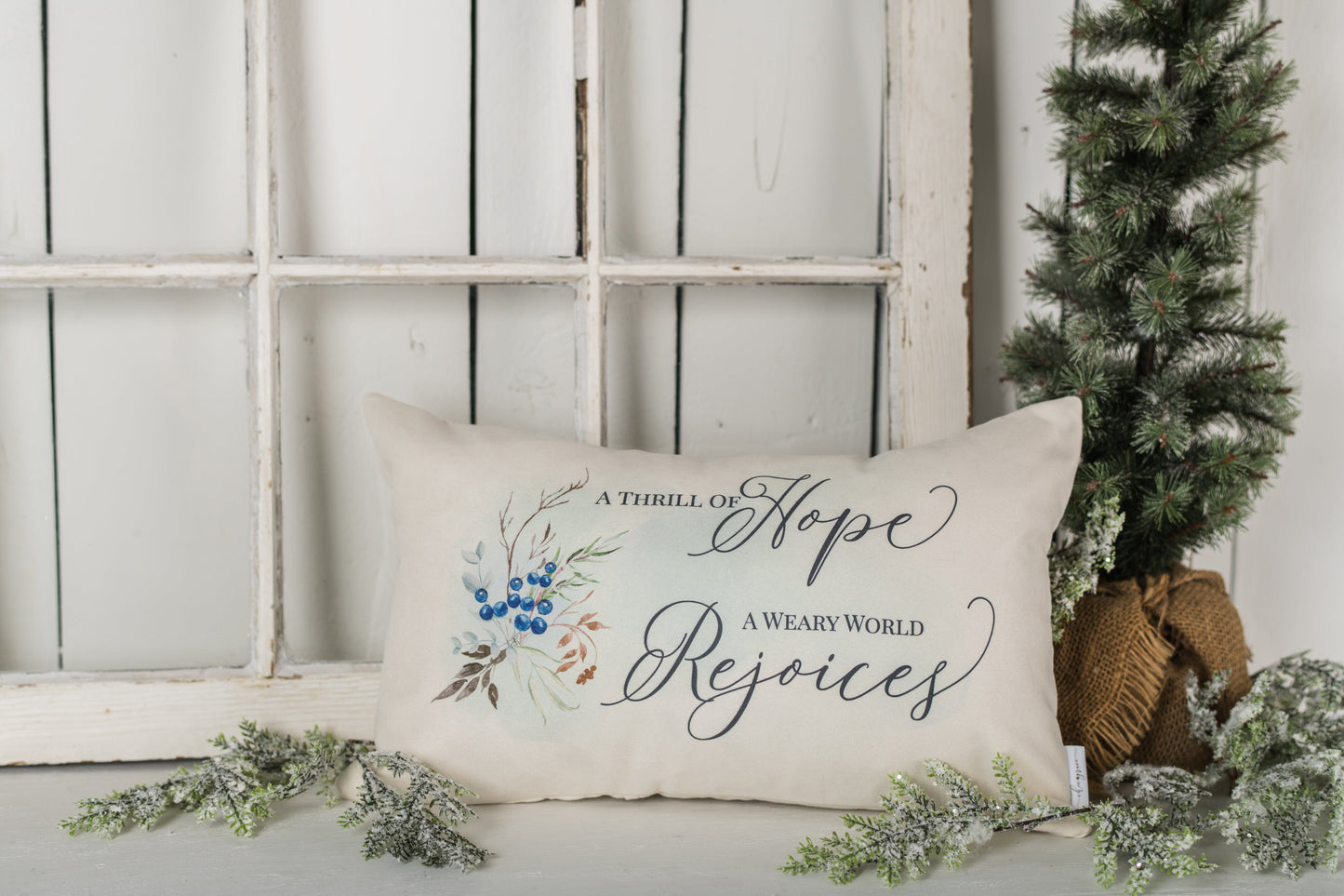 Hope Has Come - Thrill of Hope Pillow Cover