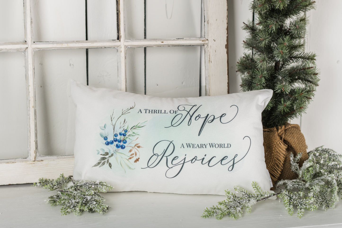 Hope Has Come - Thrill of Hope Pillow Cover