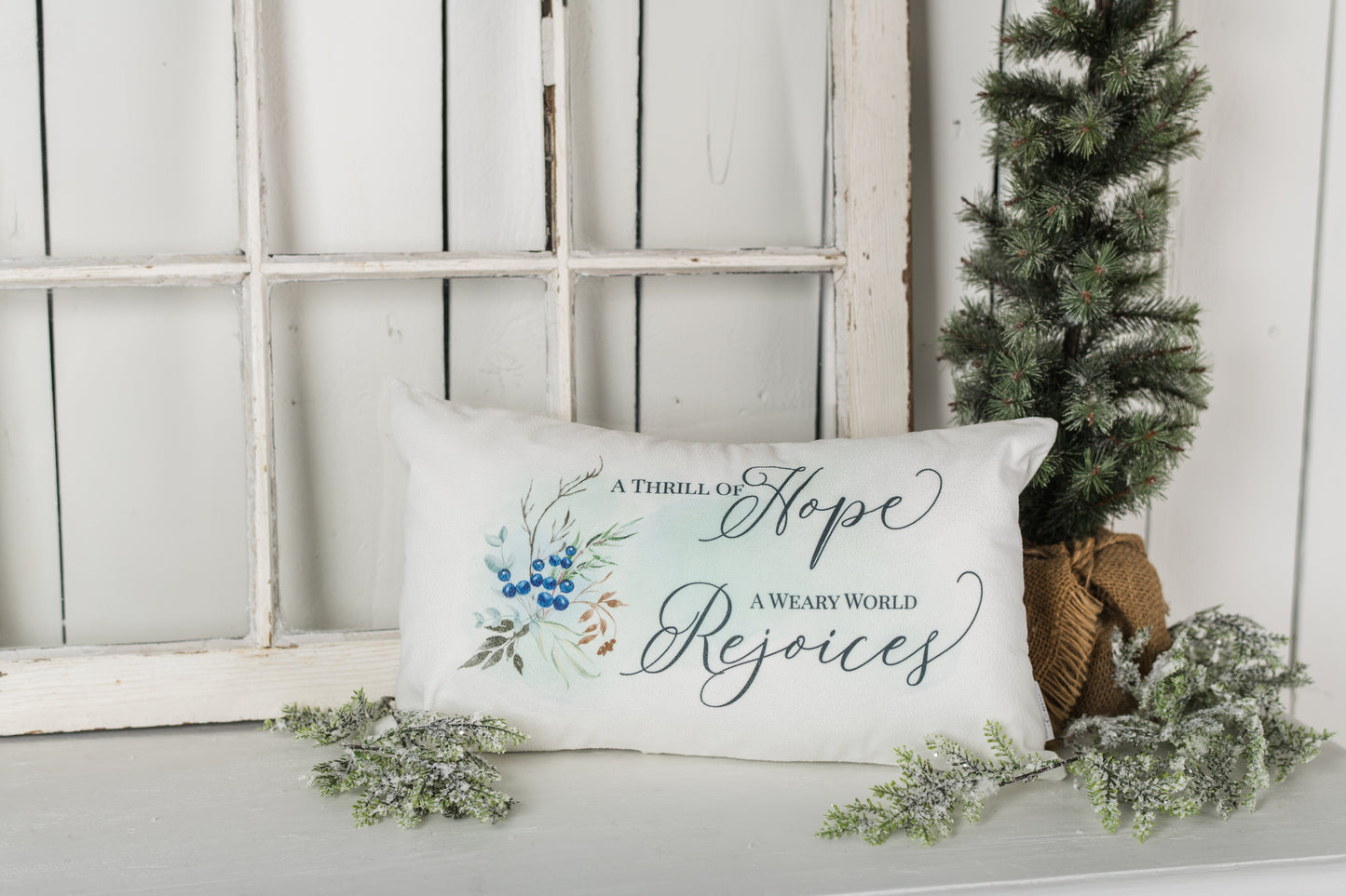 Hope Has Come - Thrill of Hope Pillow Cover