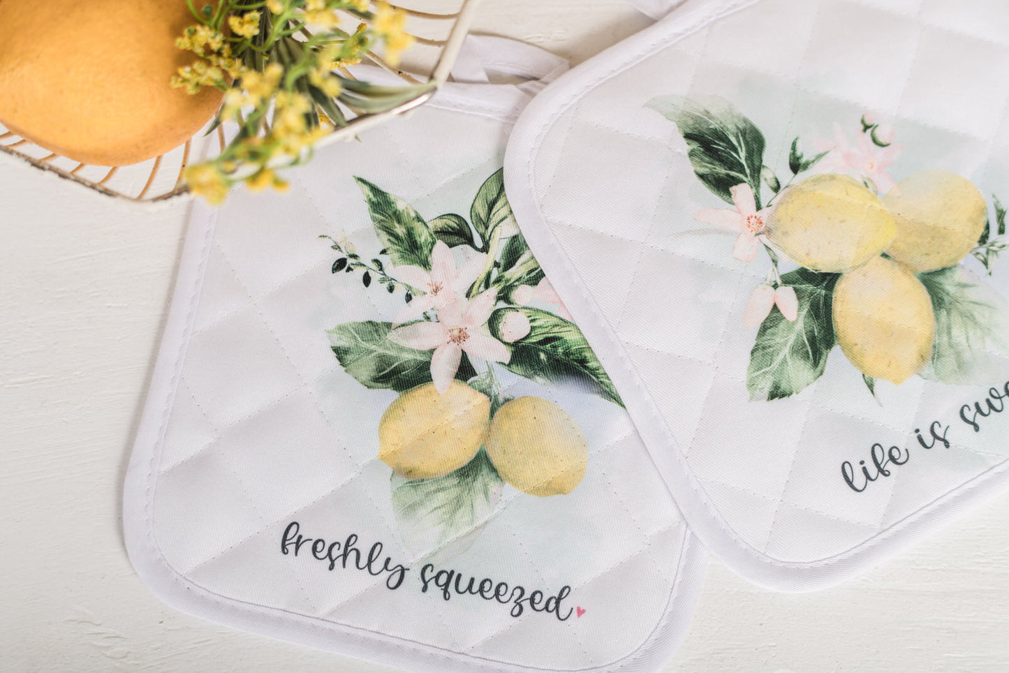 Lemondrops Pot Holders