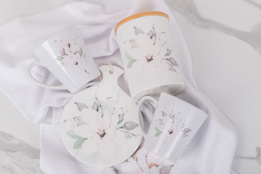Magnolia Cozy Tea Gift Set | Neutral Kitchenware