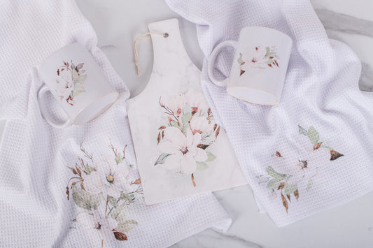 Cozy Kitchen Gift Set – Magnolia | Neutral Kitchen Decor for All Seasons