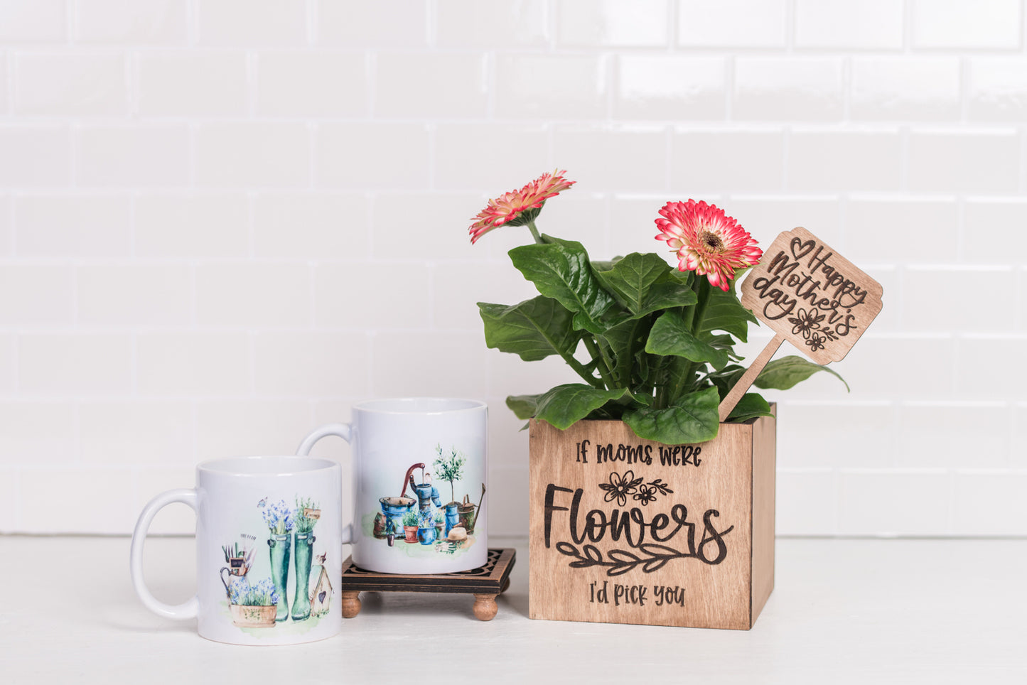 Mother's Day Plant Pot & Mug Gift Set