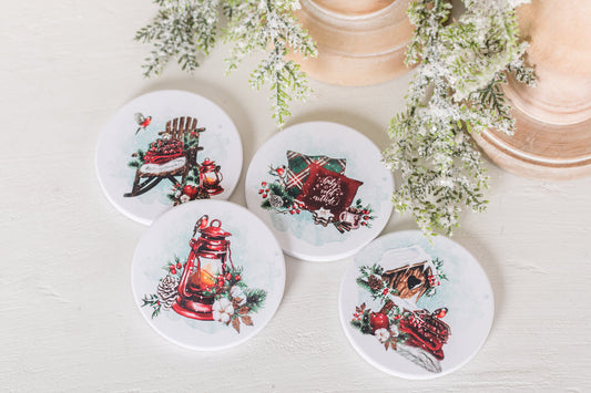 Cozy Christmas Coasters #3