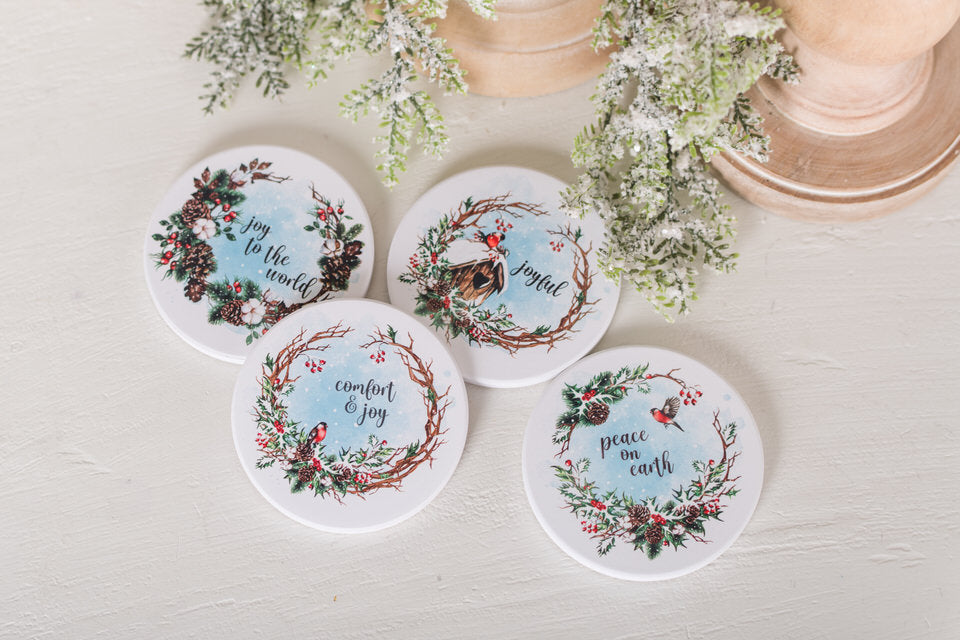 Cozy Christmas Coasters #1