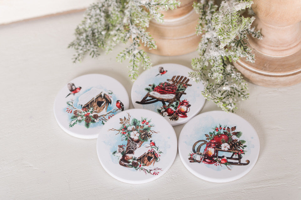 Cozy Christmas Coasters #2