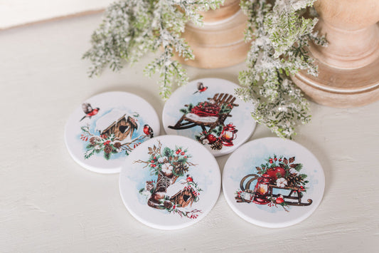 Cozy Christmas Coasters #2