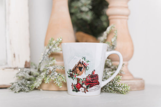 Cozy Christmas Latte Coffee Mugs