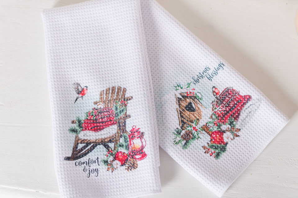 Cozy Christmas Tea Towels