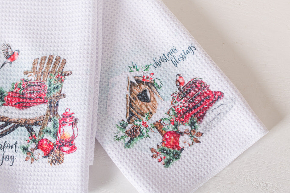 Cozy Christmas Tea Towels