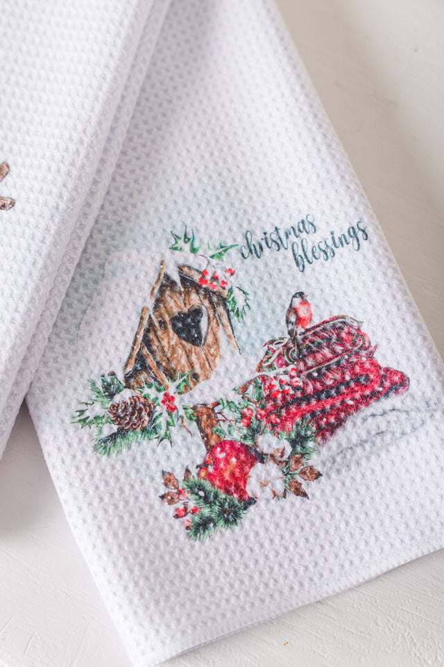 Cozy Christmas Tea Towels