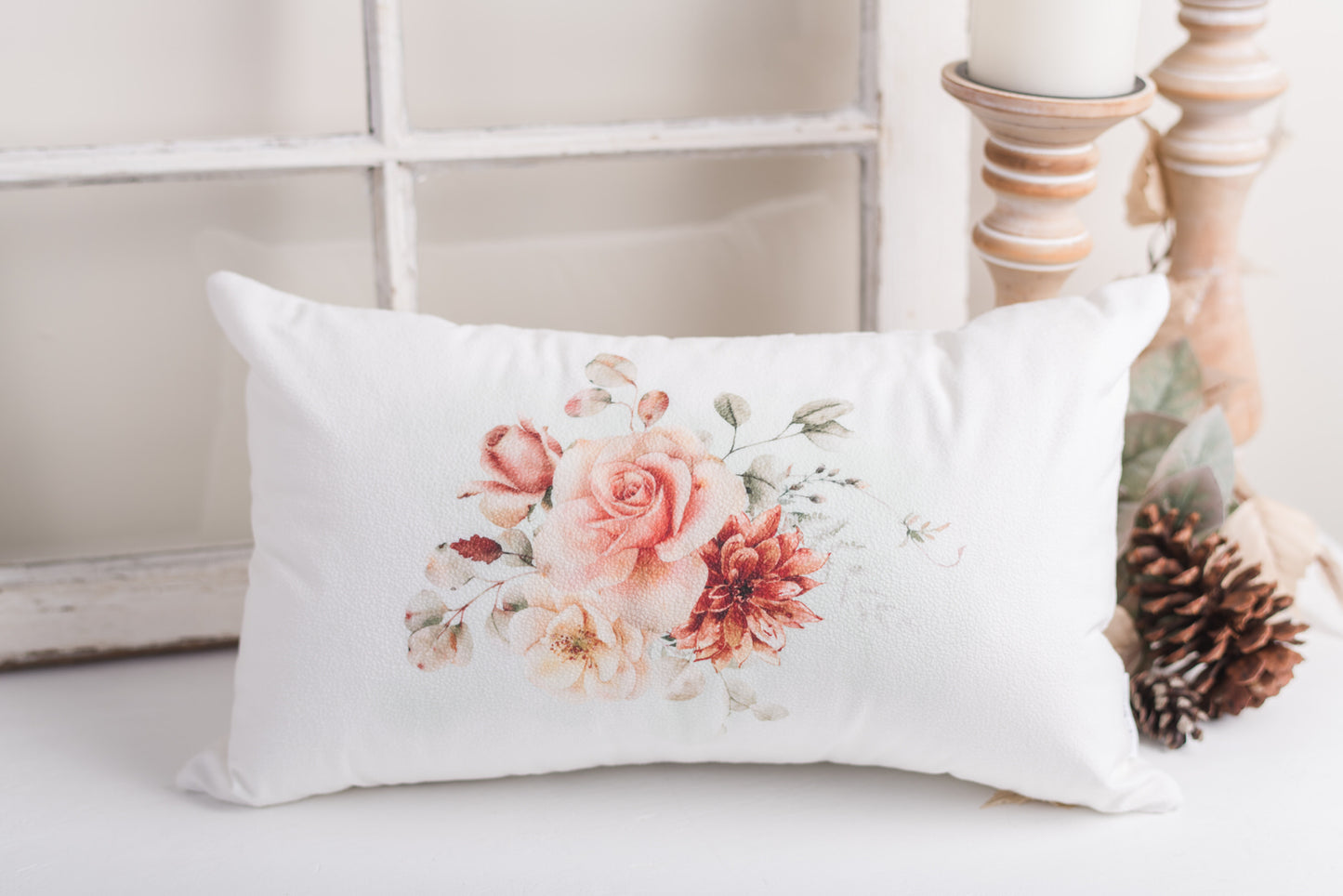 Spicy Floral Pillow Cover