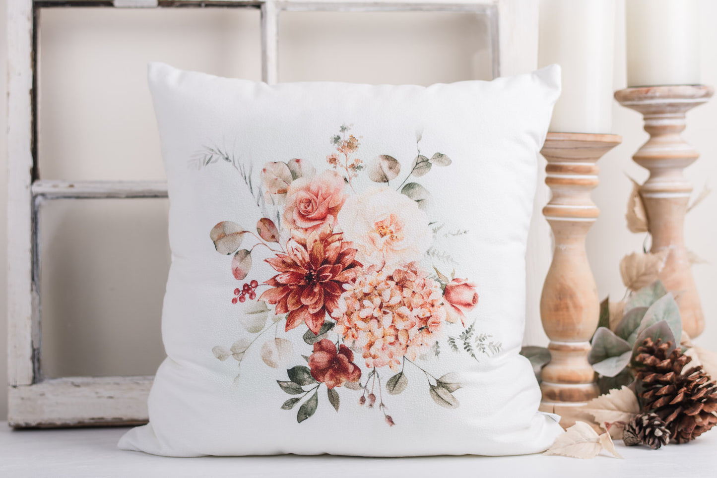 Spicy Floral Pillow Cover