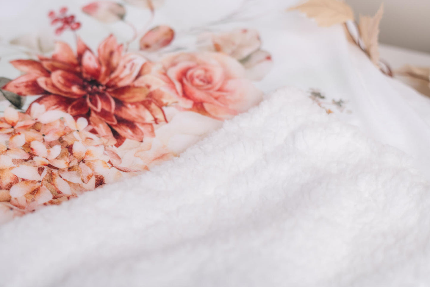 Spicy Floral Blanket Throw