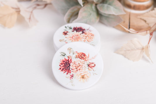 Spicy Floral Coasters
