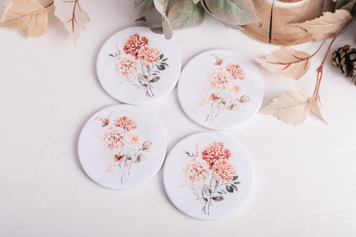 Spicy Floral Coasters