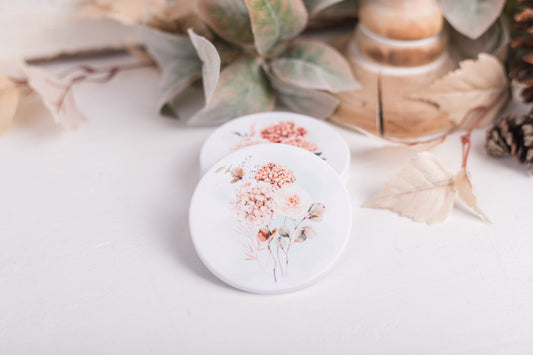 Spicy Floral Coasters