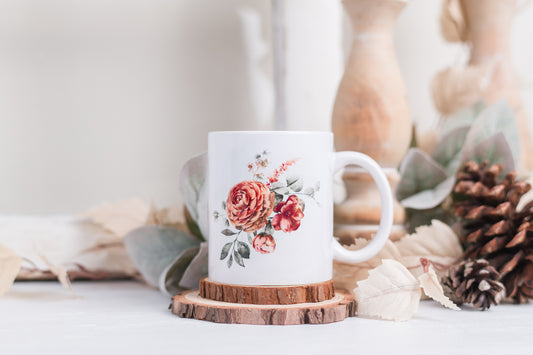 Spicy Floral Coffee Mugs