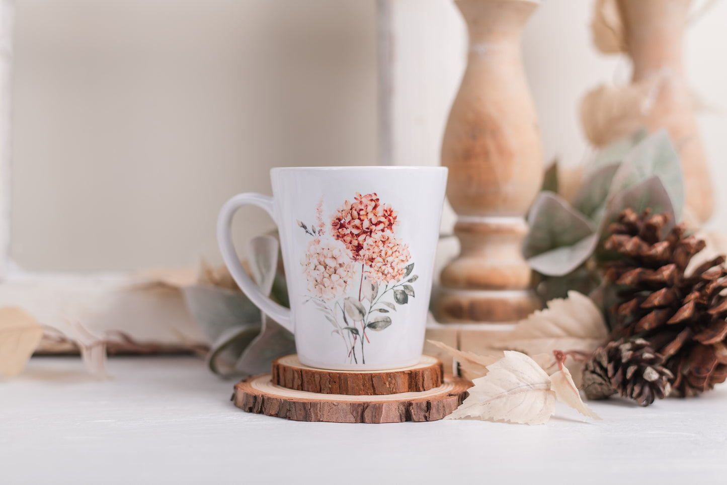 Spicy Floral Latte Coffee Mugs