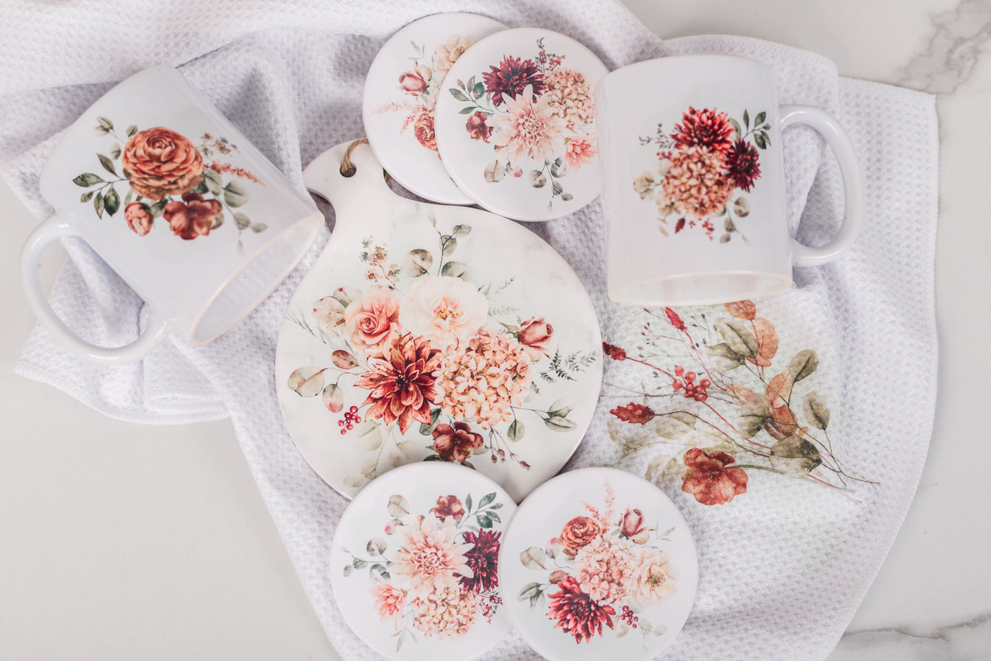 Spicy Floral Cozy Coffee Gift Set | Cottage-Inspired Kitchen Bundle