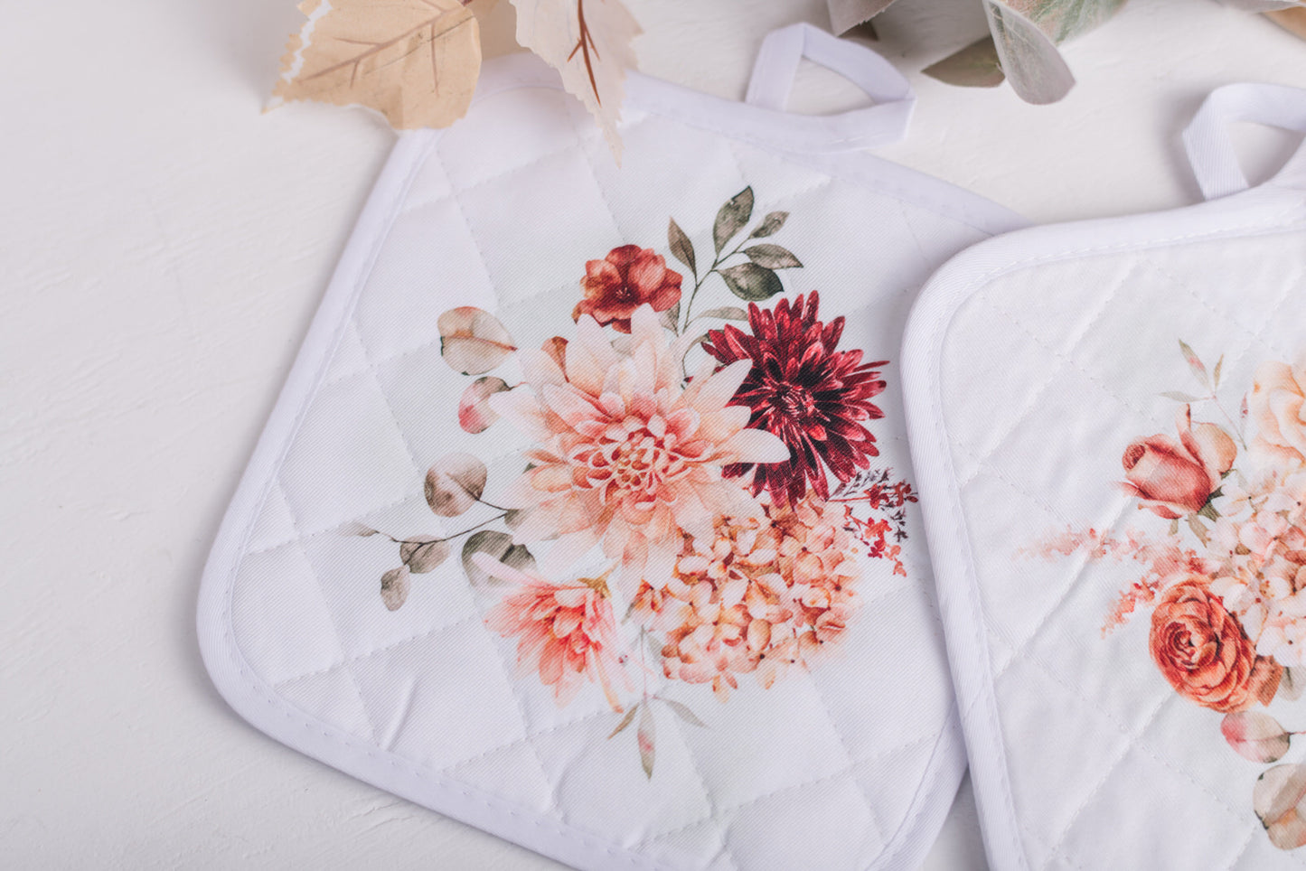 Spicy Floral Pot Holders