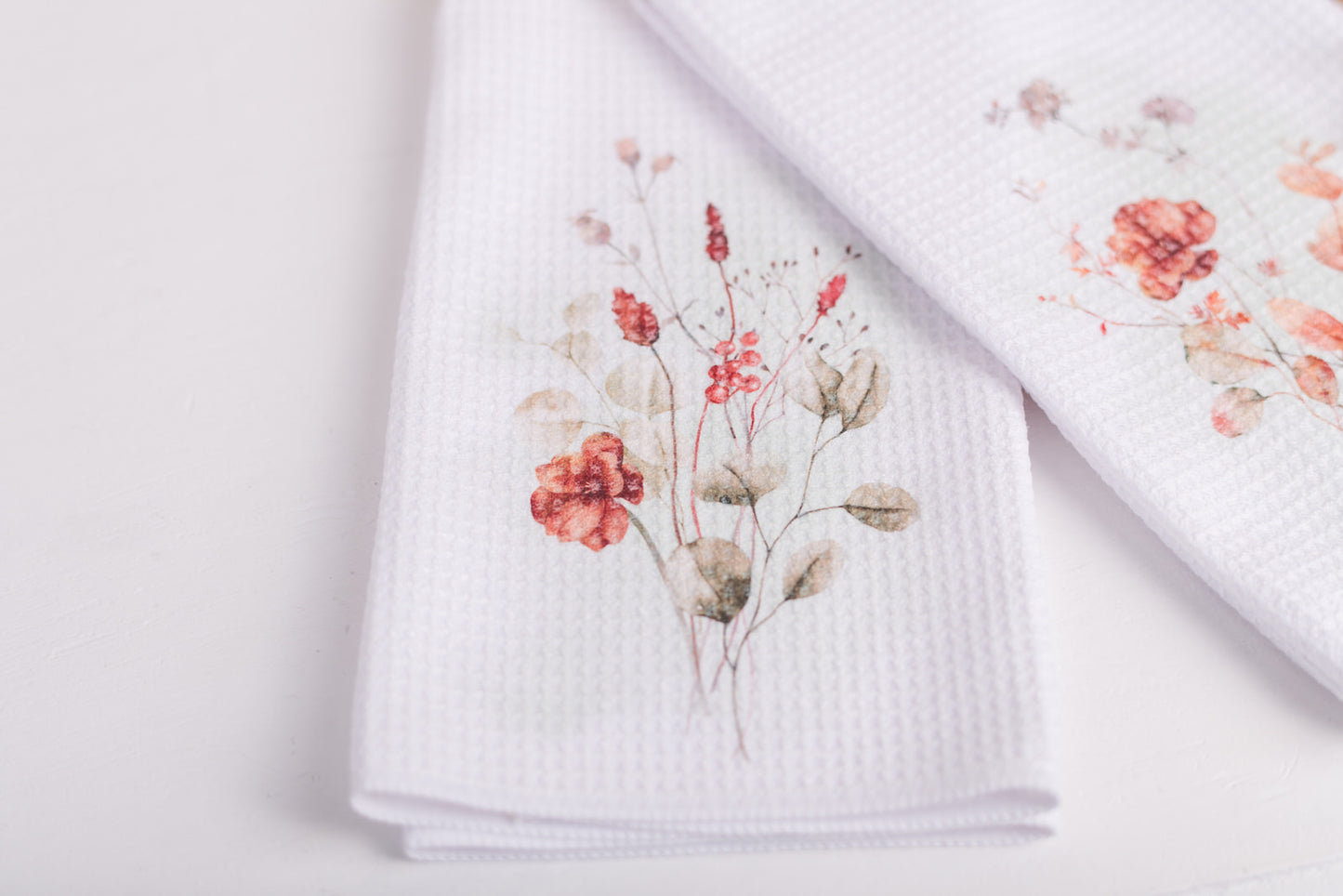 Spicy Floral Tea Towels