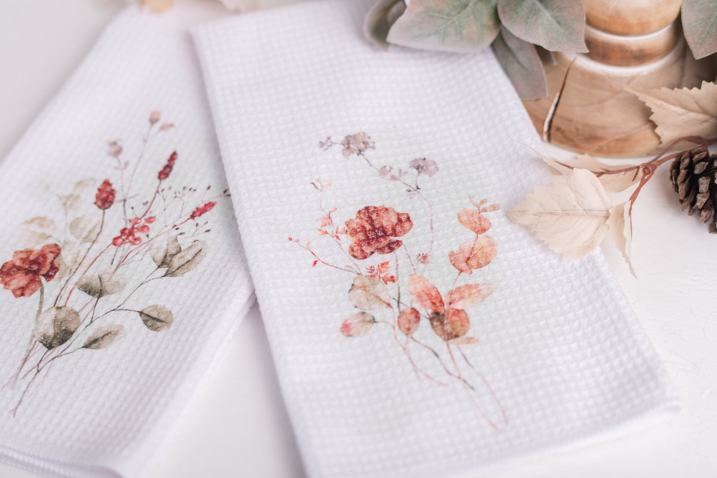 Spicy Floral Tea Towels