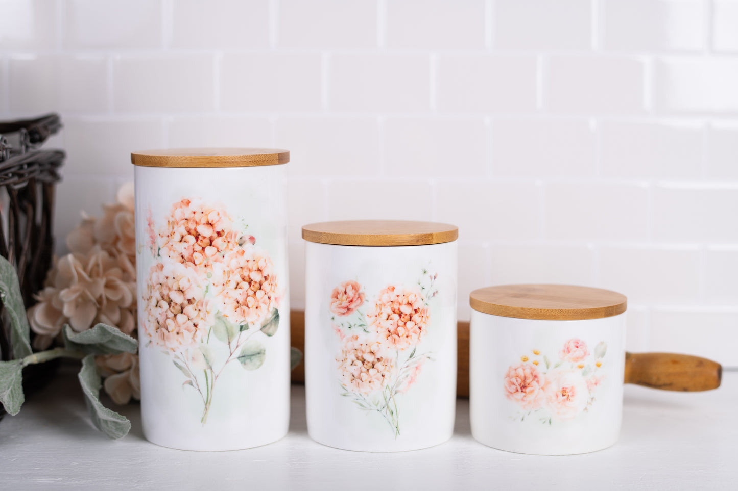 Spring Botanical Canister - Medium