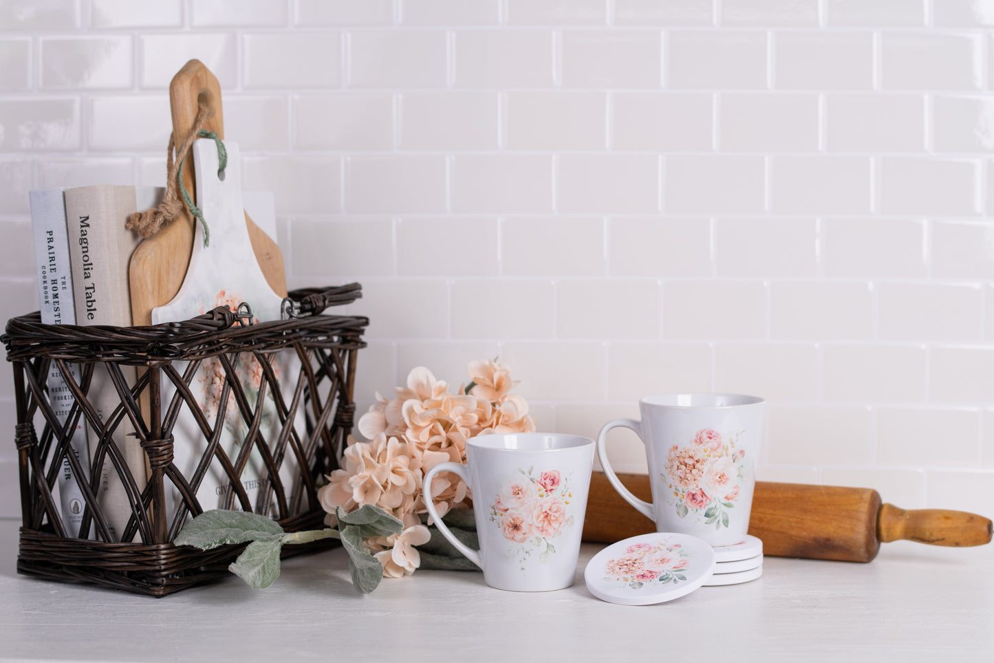Spring Botanical Latte Mugs
