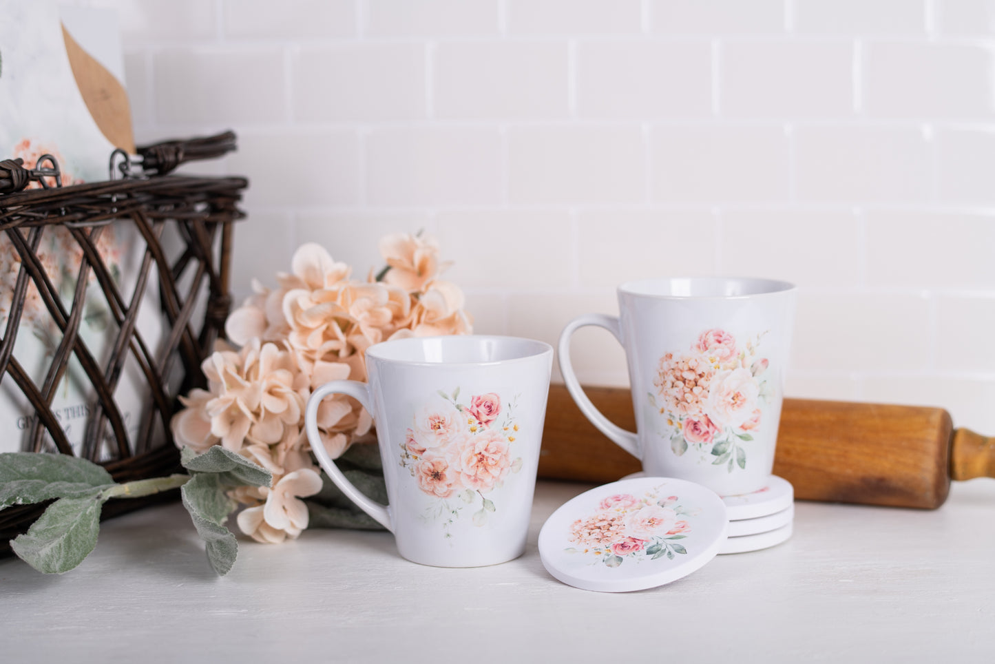 Spring Botanical Latte Mugs