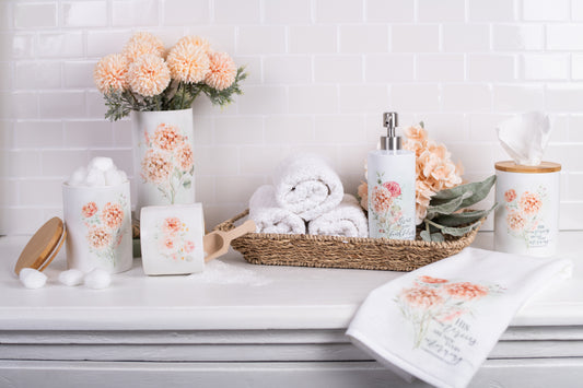 Spring Botanical Tissue Holder