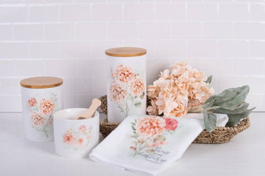 Spring Botanical Bathroom Jar - Large