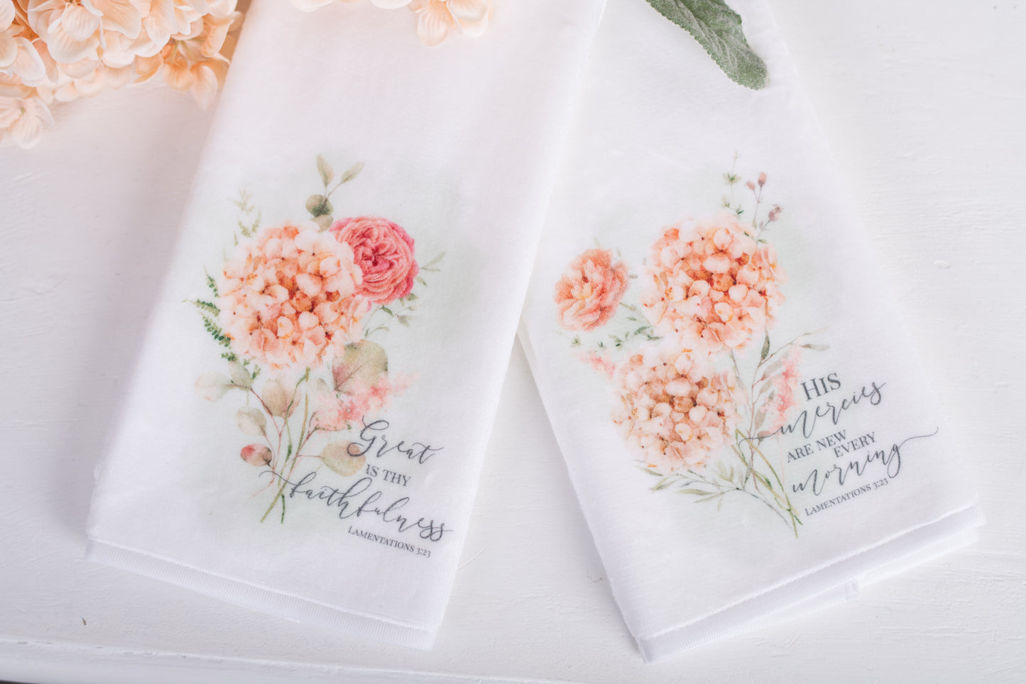 Spring Botanical Hand Towels