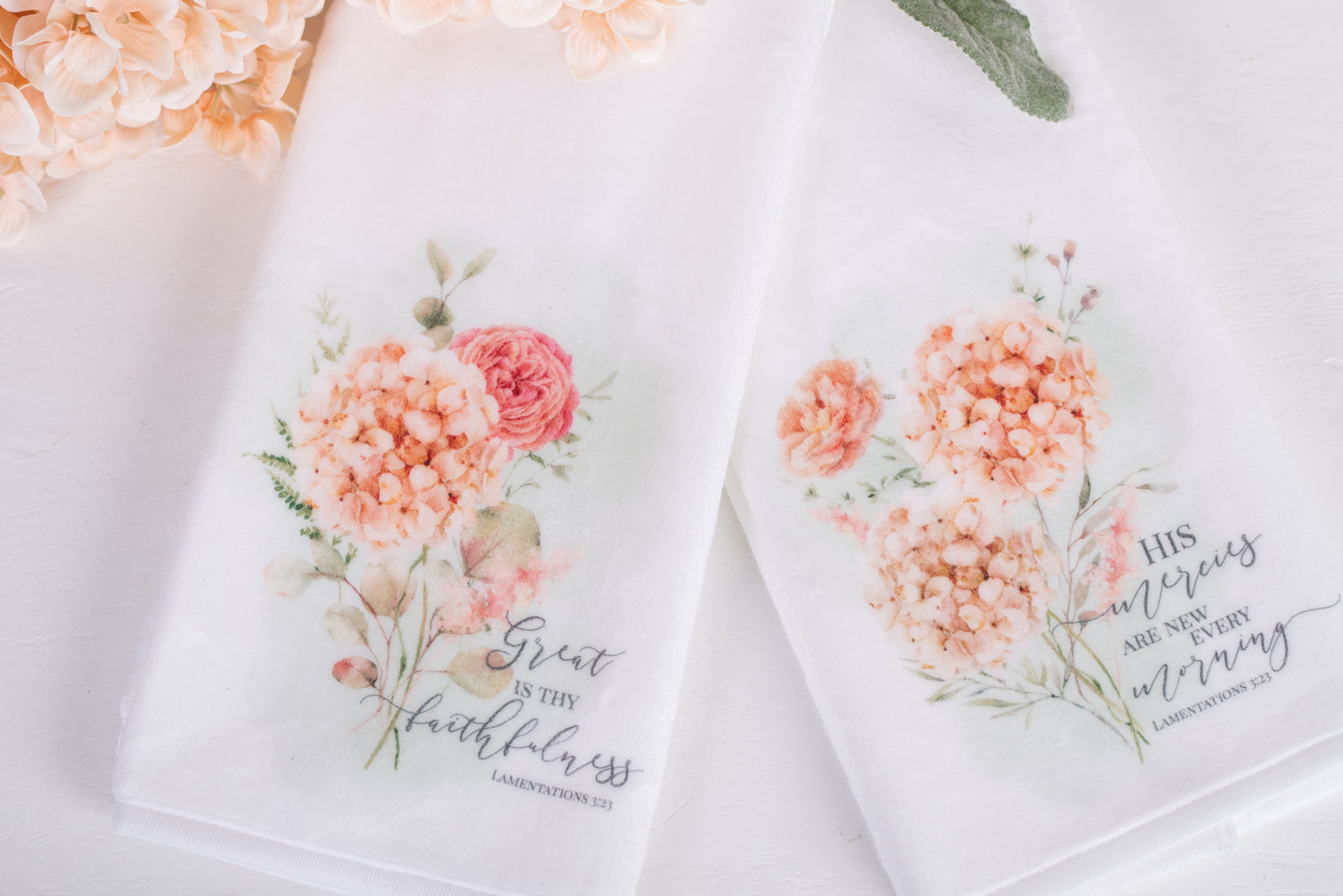 Spring Botanical Hand Towels